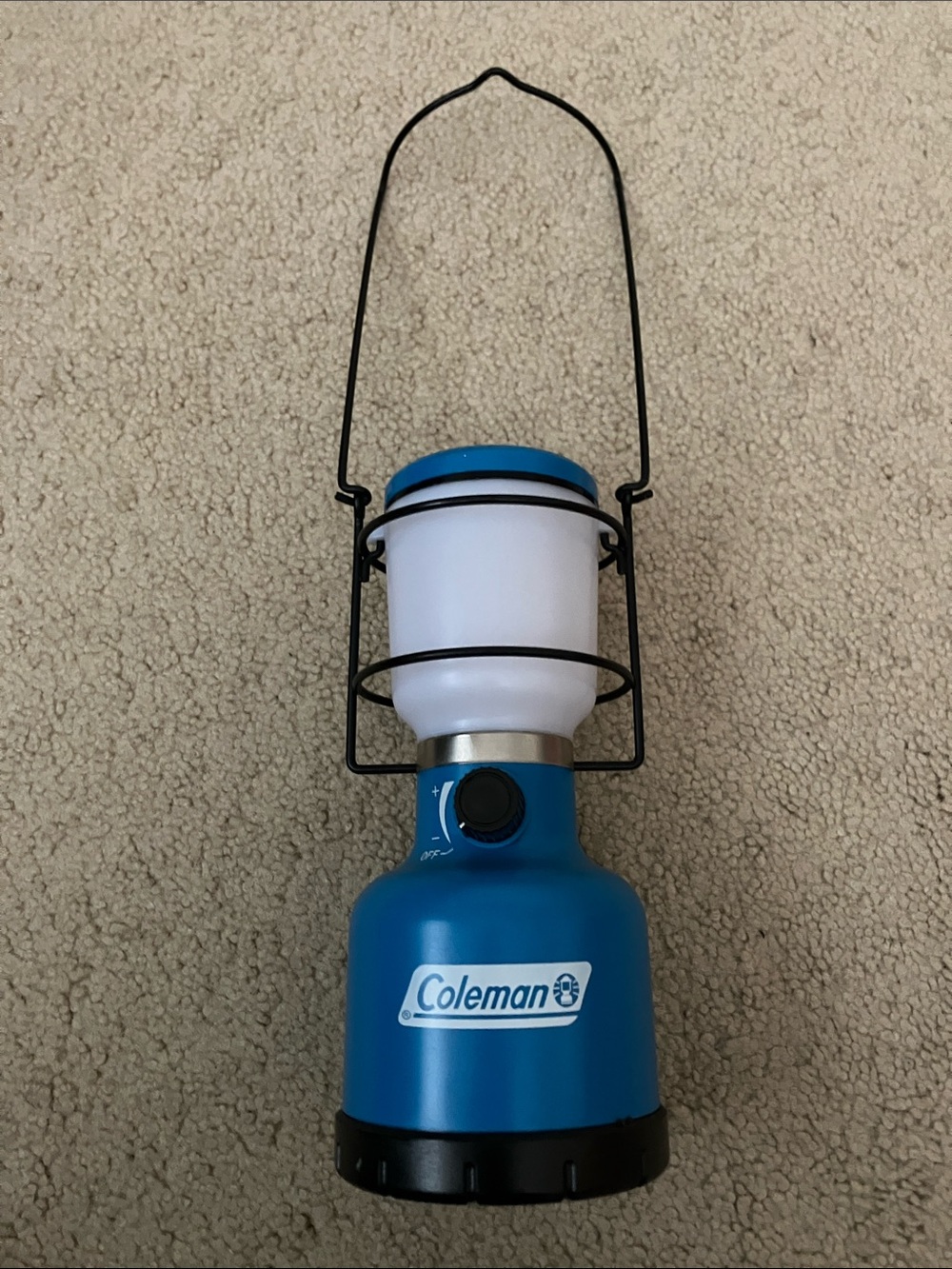 Coleman compact portable camping lantern, waterproof, battery powered, durable